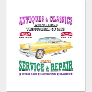 Antique Classic Car Garage Hot Rod Novelty Gift Posters and Art